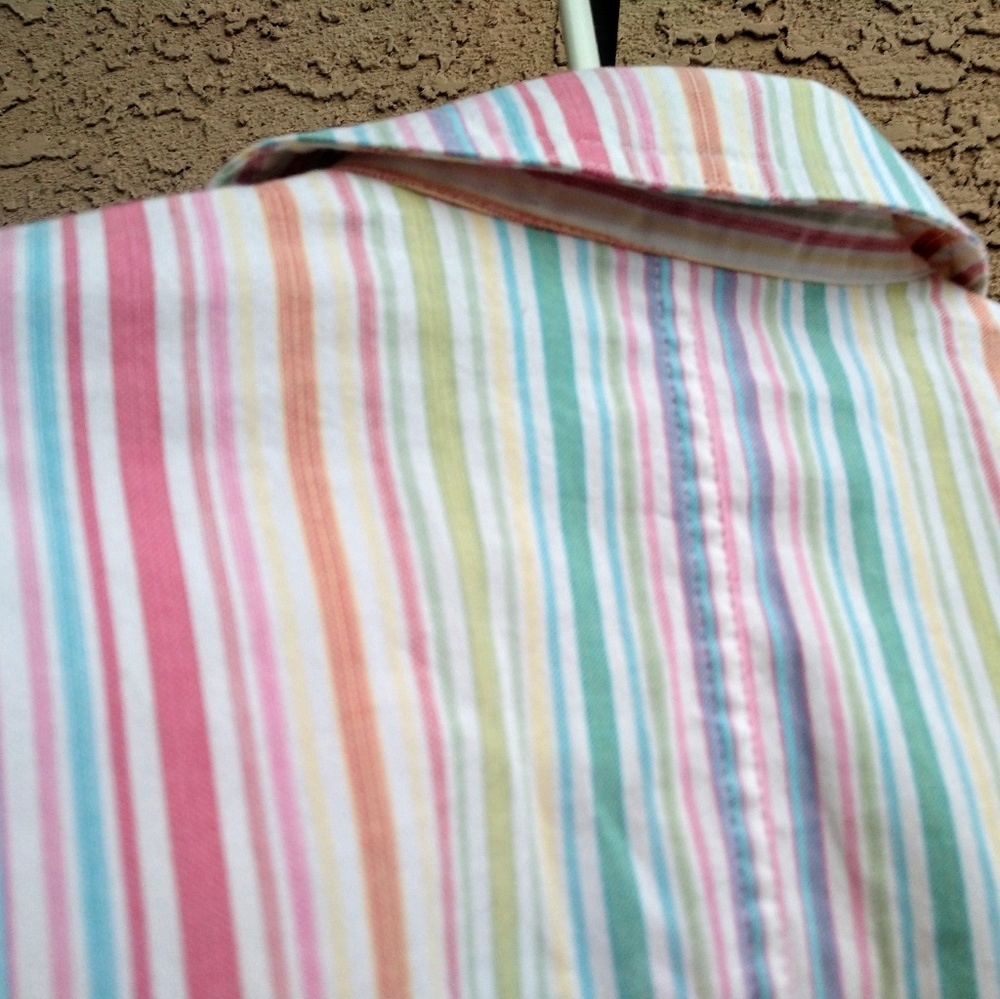 Talbot Striped Stretch Button Jacket Size 4 - Picture 5 of 8